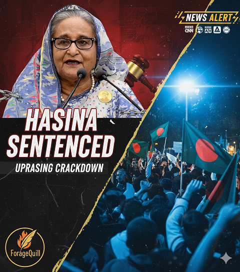 Bangladesh's Ousted Leader Sheikh Hasina Sentenced to Death for Role in Student Uprising Crackdown