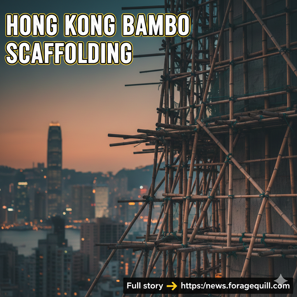 Bamboo scaffolding, a centuries-old technique, comes under scrutiny after Hong Kong’s deadliest fire in decades